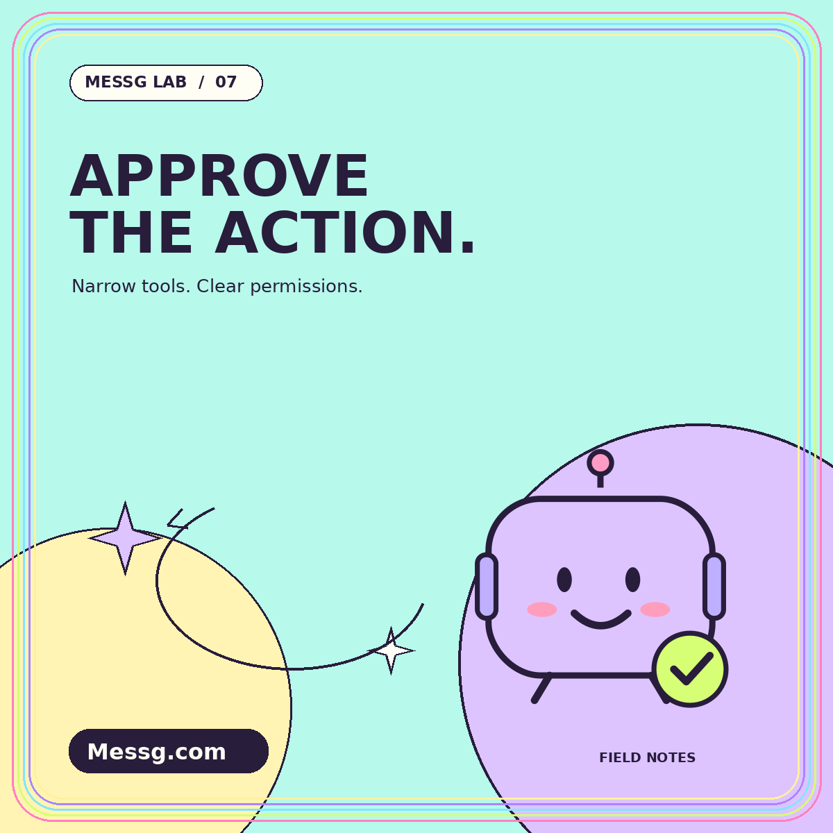 APPROVE THE ACTION. — Messg Lab illustrated field notes